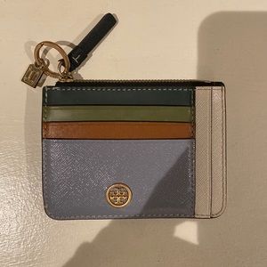 Tory Burch card case with zip top
